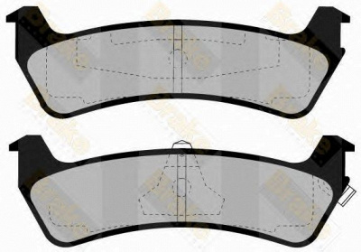 BRAKE ENGINEERING pa1151 -  Комплект тормозных колодок, дисковый тормоз